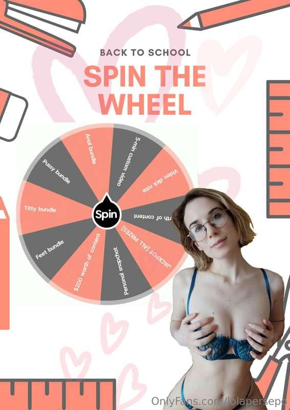 1 SPIN - $7
2 SPINS - $14
3 SPINS - $18

EXCITING PRIZES WAI..