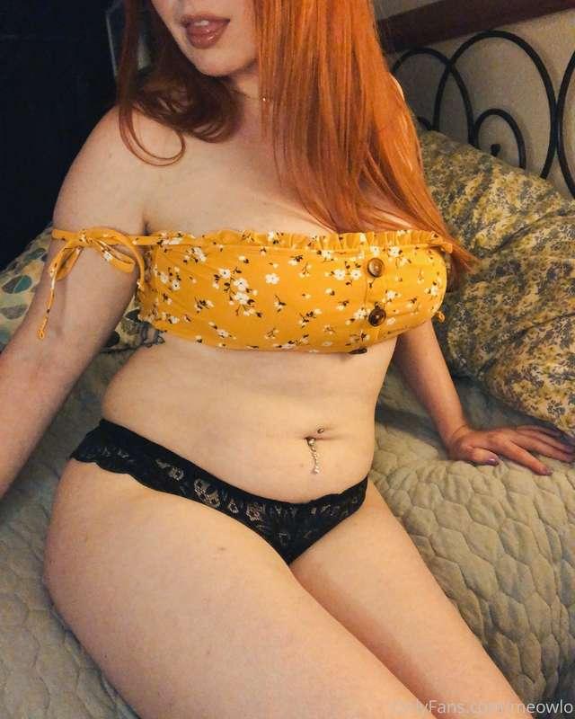 Good morning <3 I really love this new swimsuit top I picked..