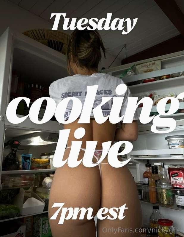 Cooking live tomorrow!!!! 🥰  I’m so excited for this!!! DM m..