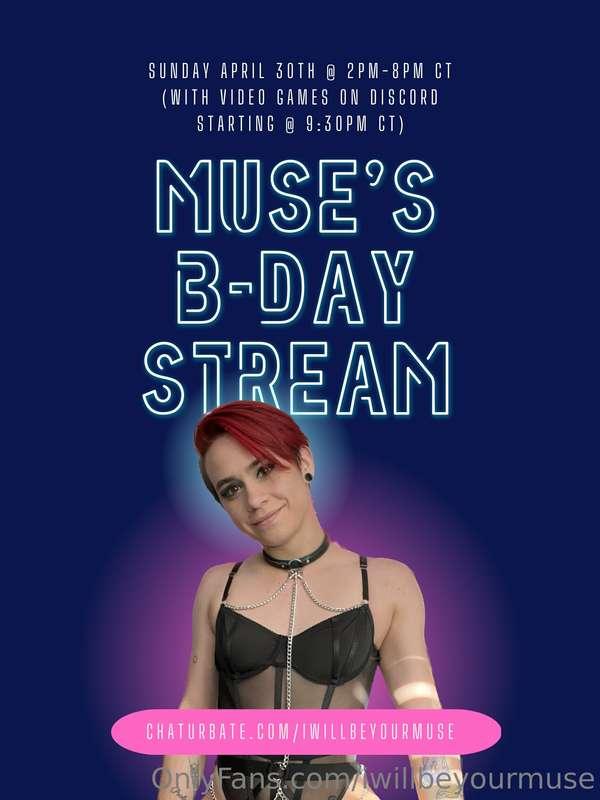 Join me Sunday, April 30th @ 2pm CT for my birthday stream w..