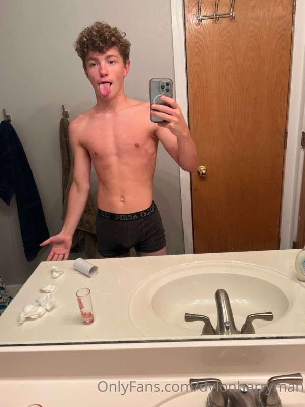 Before shower
