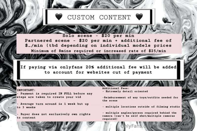 Updated custom vid information 🖤⛓