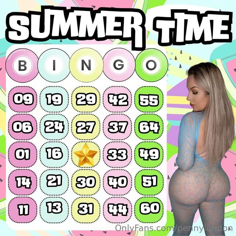 ☀️SUMMER TIME BINGO!!☀️Ive hidden BIG prizes behind each num..