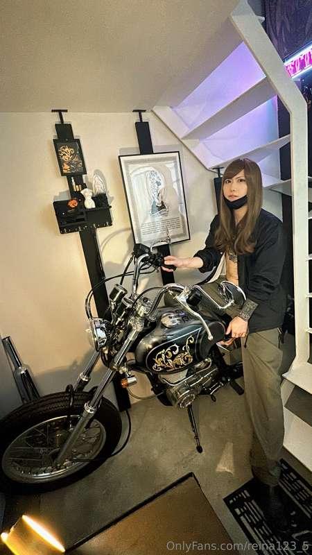 Tattoo × Japanese shemale♥️ バイク×玲奈♡🏍³₃   This Motorcycle Rid..
