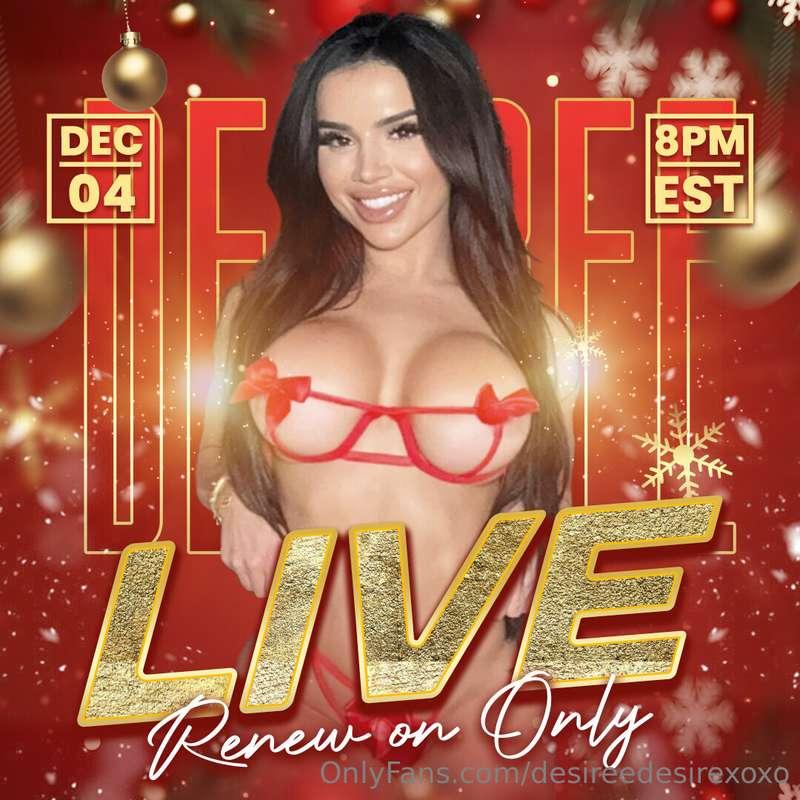 🎇🔴 I'M GOING LIVE 🎥🎅🏻 𝗧𝗢𝗡𝗜𝗚𝗛𝗧 @ 𝟴 𝗣𝗠 𝗘𝗦𝗧 ⏰ 𝙍𝙀𝙉𝙀𝙒 𝙊𝙉 𝙎𝙐𝘽𝙎 𝙊𝙉𝙇..