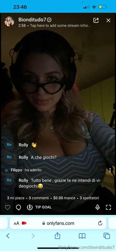 Grazie a tutti per la compagnia❤️prossima diretta quando?🥰