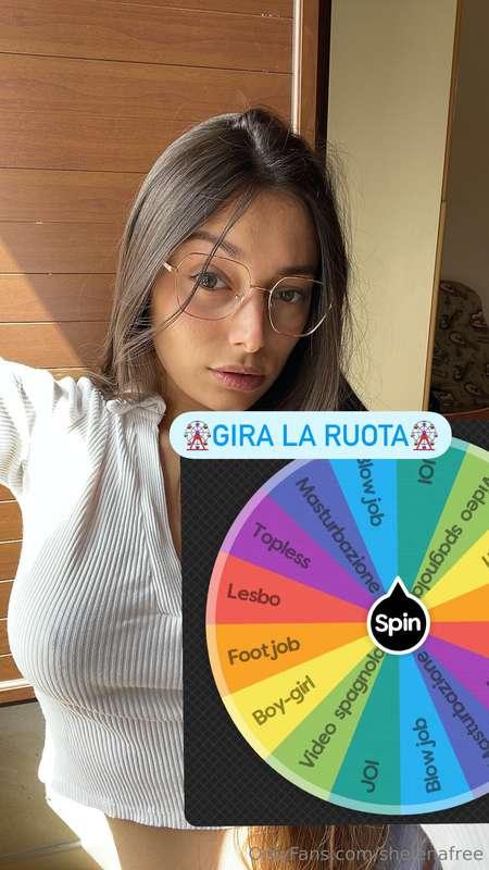 🎡 ***GIRA LA RUOTA*** 🎡  ***Oggi ti porto fortuna***🍀  Ho me..