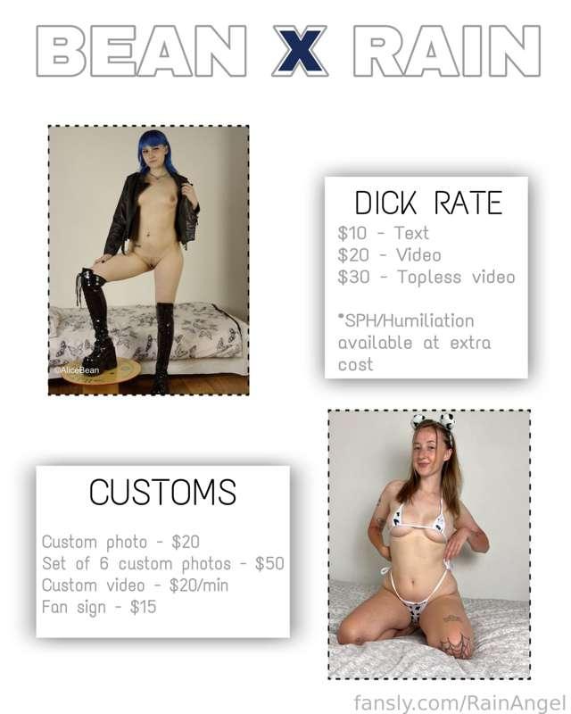 NEW COLLAB COMING!

I’m super excited to announce that I’m going to be doing a collab with the amazing @cute_bean_ting 💞

We’re going to be doing dick rates and customs all day, so get your orders in now! 

I can’t wait for you to see what we do🤭