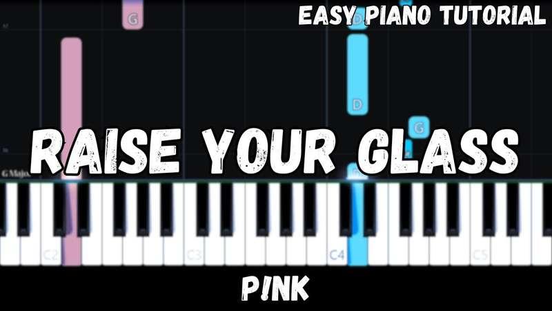 Easy MIDI - P!nk - Raise Your Glass (Atlantic Notes Arrangement + Tempo + Colors + Key)