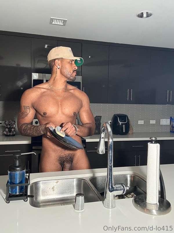 I like to wash dishes naked🫣😏 Can someone come and help me c..