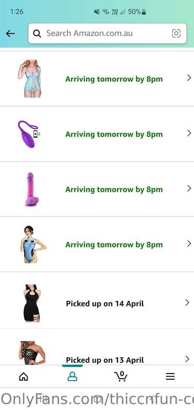 New toys cumming tomorrow. I can't wait to show them off. 😈