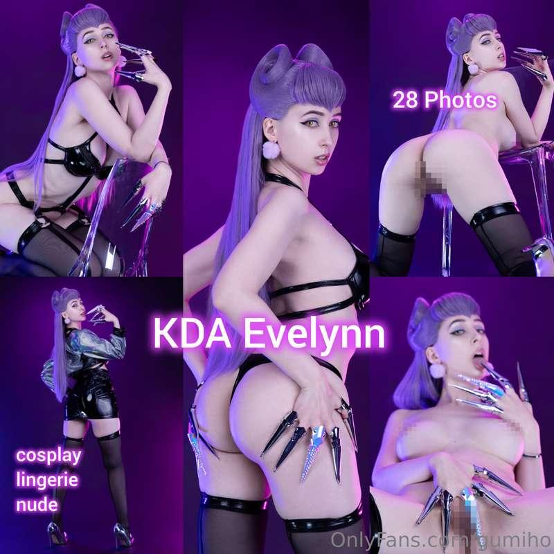 KDA Eve photoset is out NOW in DMs, if you missed it, tip 39..