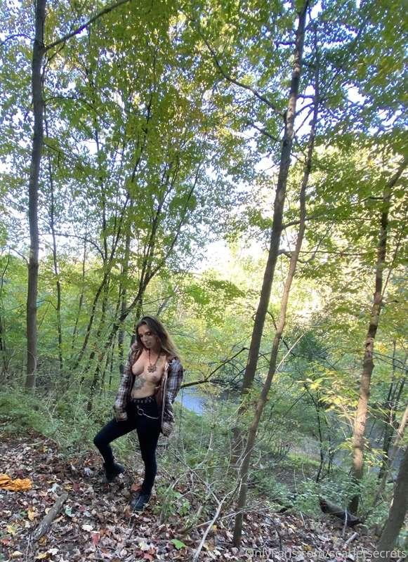 guess what i did on a walk today