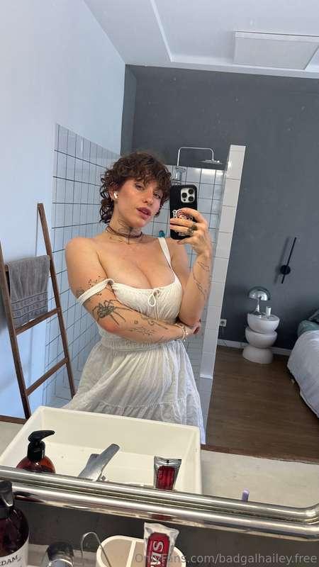 just me, in the bathroom, and a whole lot of trouble waiting..