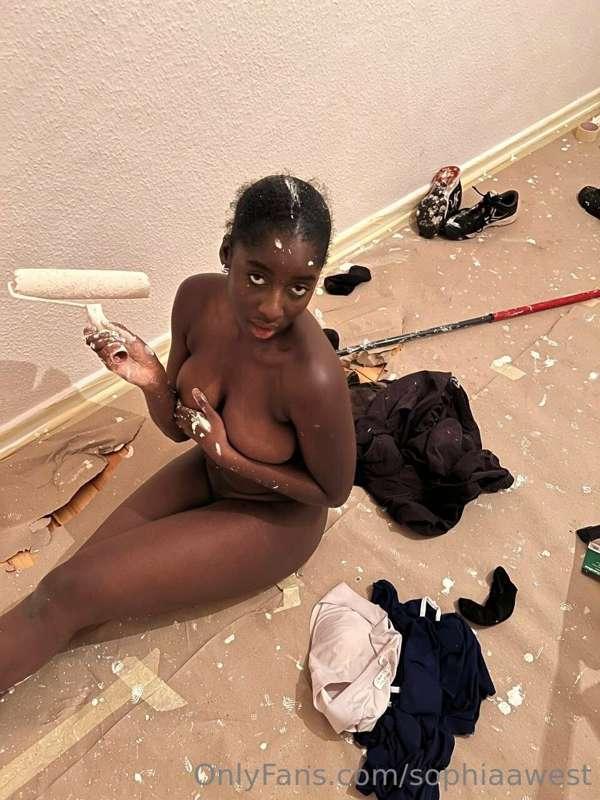 Yesterday I helped a friend paint her apartment... can you t..