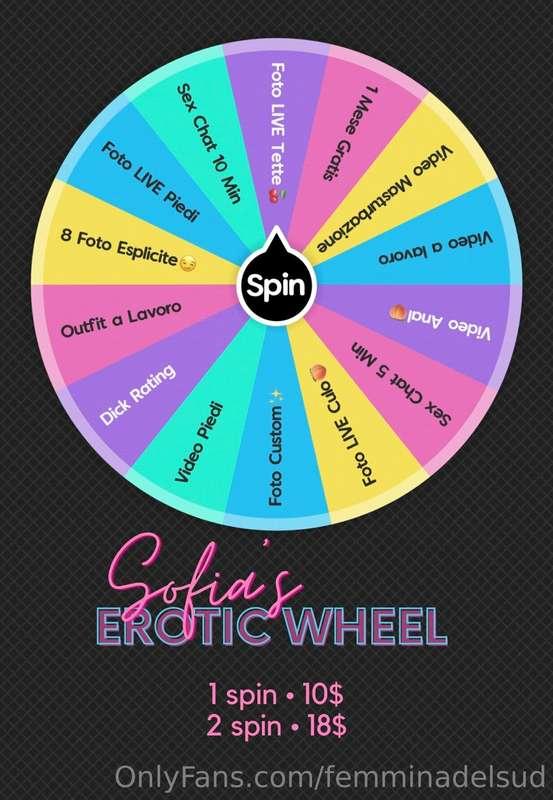 SOFIA’S EROTIC WHEEL 🌸
Perché non tentare la fortuna?
Potres..