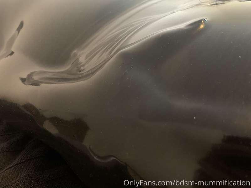 Yesterday I had some fun in a latex sleep bag with vacuum. S..