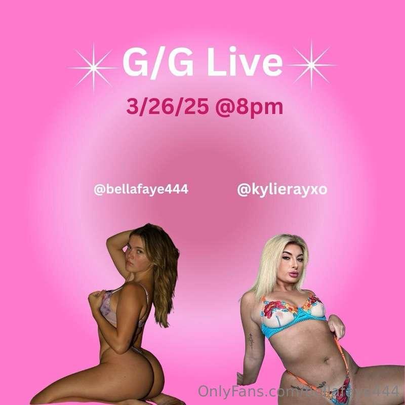 G/G LIVE TONIGHT!!! Me and @kylierayxo are doing a live toge..
