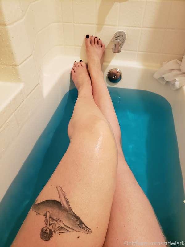 Nothing like a little self care with a fun colored bath bomb..