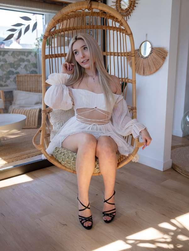 Dreamy white dress🤍🌸