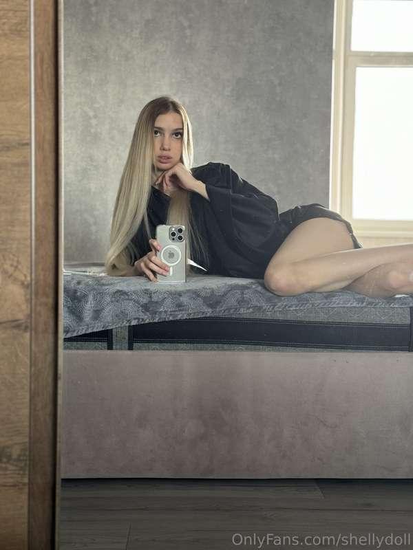 just laying here, feeling all soft and lazy. my hand keeps s..