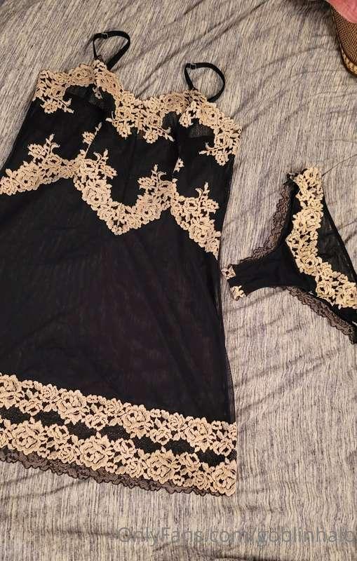 Sexy teddy navy blue Italian lingerie set