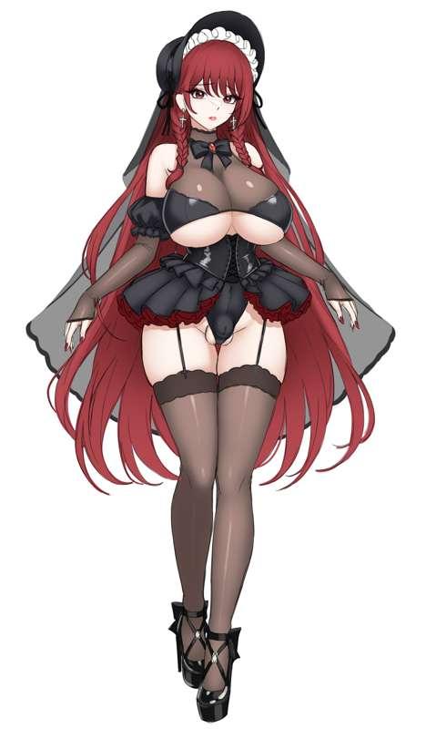 Gothic maid doll idea