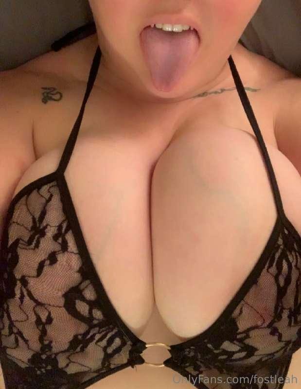 I want you to cum on my tits so you can watch me lick it off..