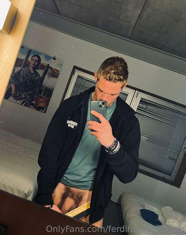 Sniff that big hairy cock, Then suck it. Slowly please it th..