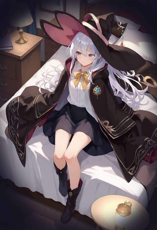 宿屋の壁に穴があったので、隣の部屋に居る魔女様の様子を見た結果　59枚(zip, pdf有り)