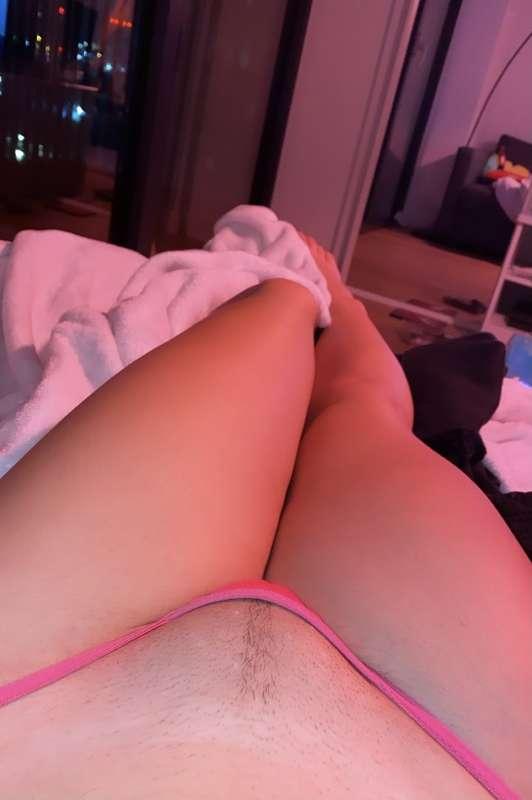 pussy is fat, panties can’t hold her 🥵