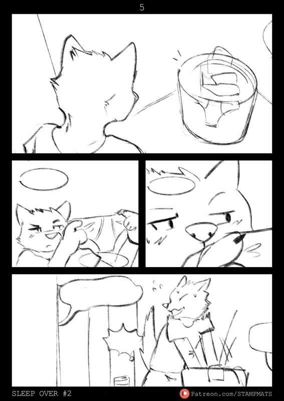 (Sketch) Sleep Over 2 - page 4,5,6