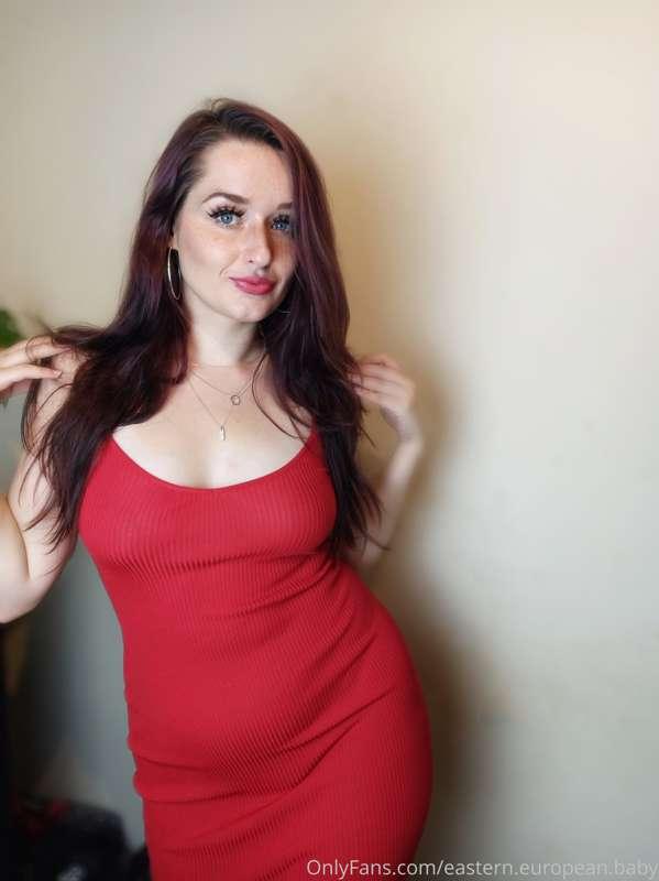 I was just trying on a new dress..