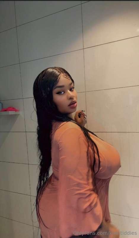 Situation got a little 💦 & sticky….could you bring me a towe..