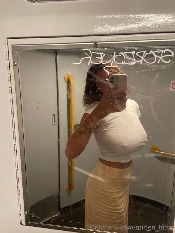 You never know where you'll find the perfect spot for selfie..