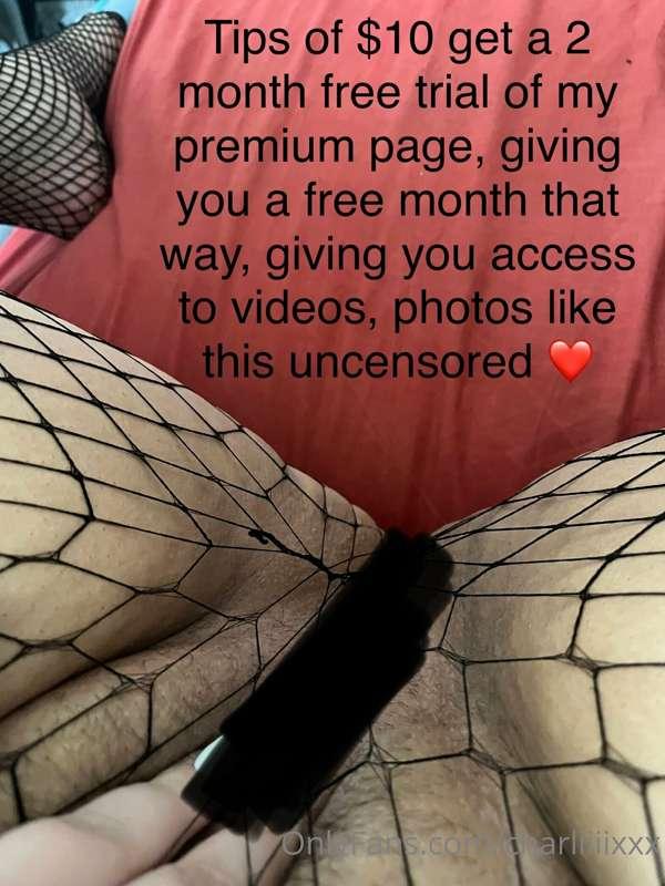 Tips of $10 get you a 2 month free trial link to my premium ..