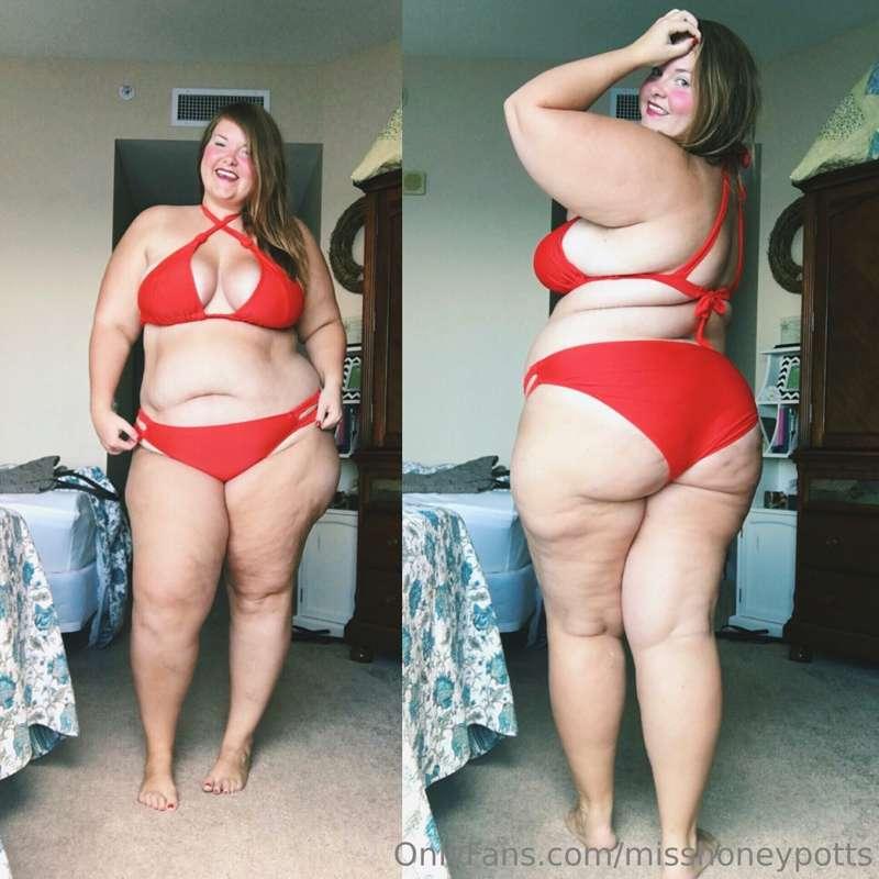 6 years and an extra 110 lbs, but same swimsuit. ❤️❤️

What ..
