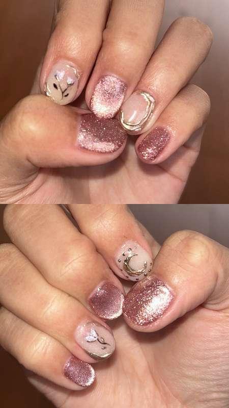 Showing off my new nails! 🪻💜