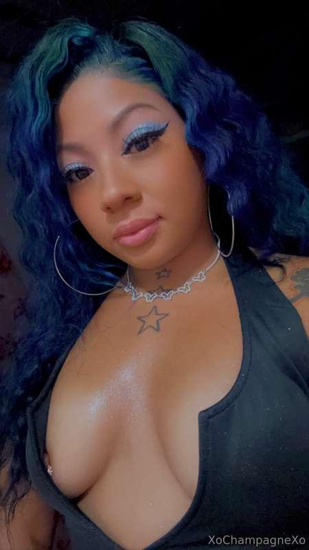 💙🖤💙 Dang … My nipple was all squished and visible Friday nig..