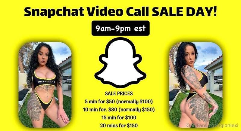 Skype & SnapChat calls are 50% OFF TODAY ONLY! DM me if inte..