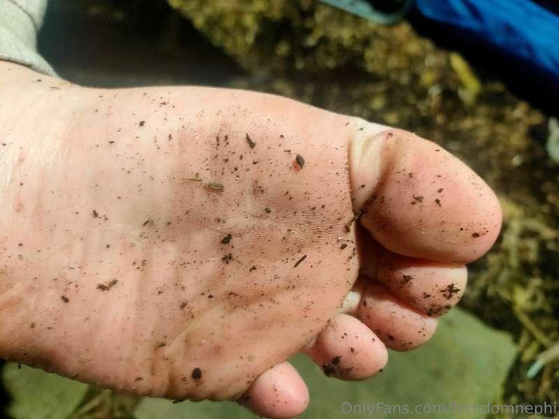 Would you lick my soles and toes clean after Ive walked bare..