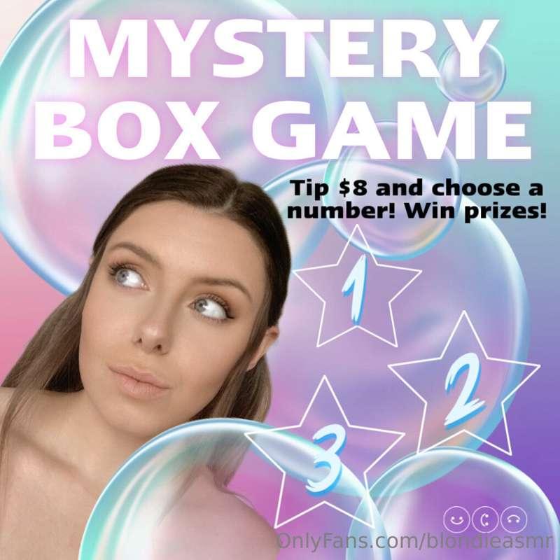 🎁MYSTERY BOX GAME🎁
Each of these boxes contains very special..