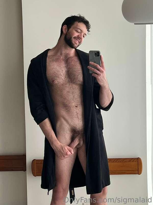 You on your knees in front of me, but the robe stays on 🥰