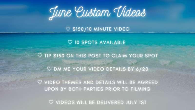 The second round of custom videos is now open!