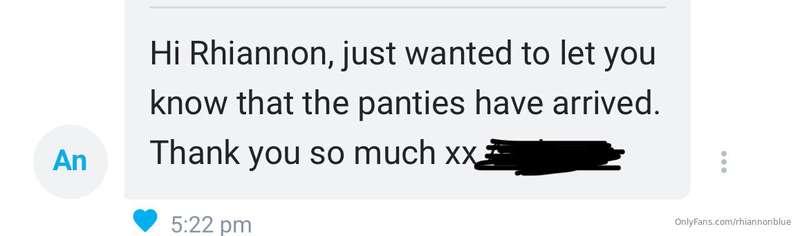 Another happy customer receiving my work panties 👙 😻🤤🤤
