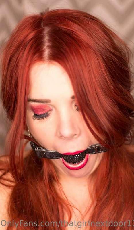 Gagged and ready for you to have me anyway you desire 😜