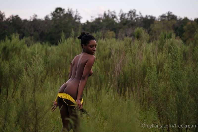 Let's cheeky in the woods
