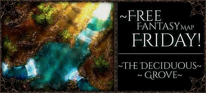 {Free Fantasy Map Friday: The Deciduous Grove!!}