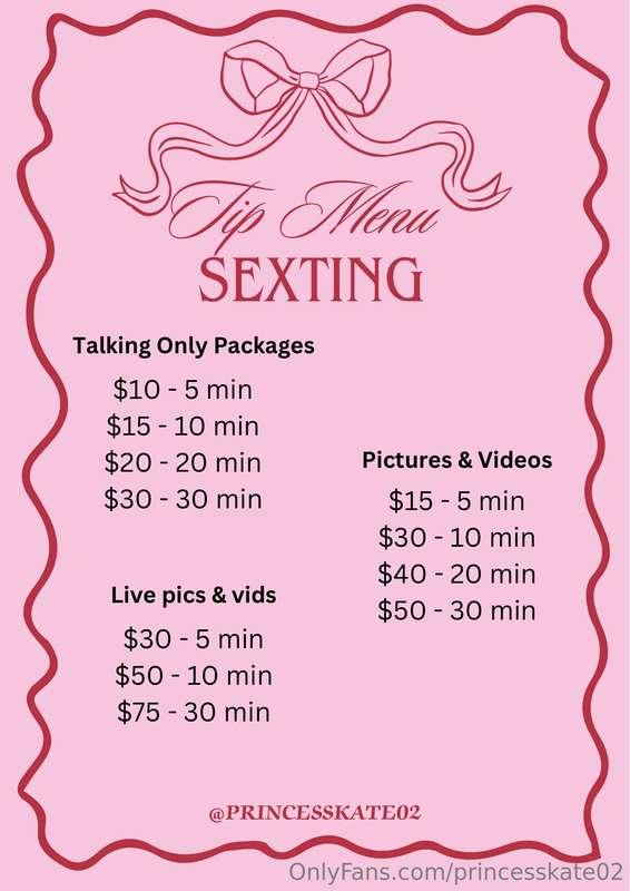 SEXTING TIP MENU 💋