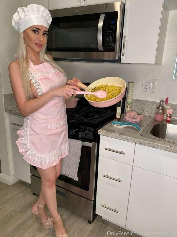Cooking in the kitchen today one of my special recipes! Yumm..